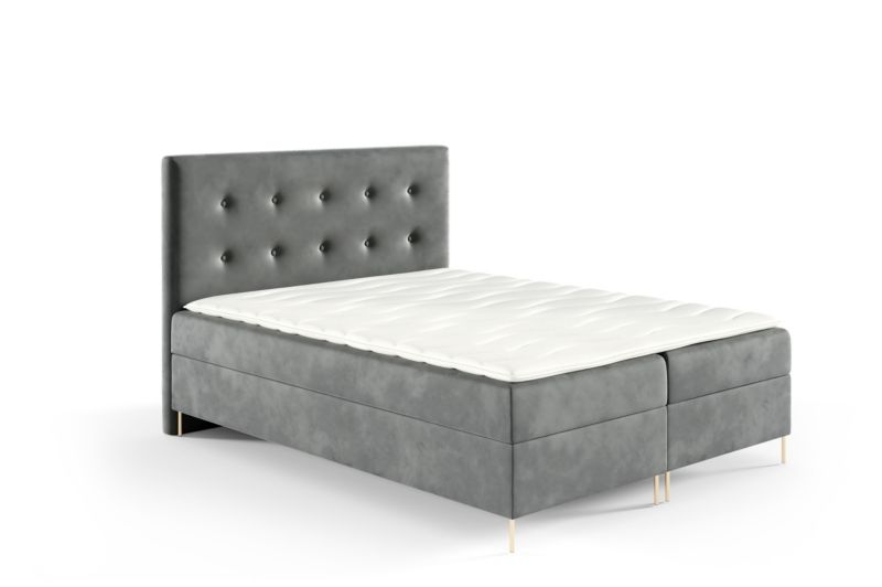 Łóżko kontynentalne SOFELLO Louis Box 120x200 z nogami riviera91 1szt.