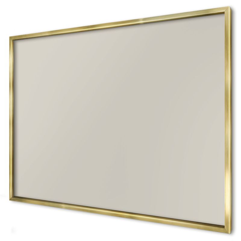 Tablica magnetyczna ozdobna Wallfluent 100x70 Ciepły kamienny w złotej ramie 1szt