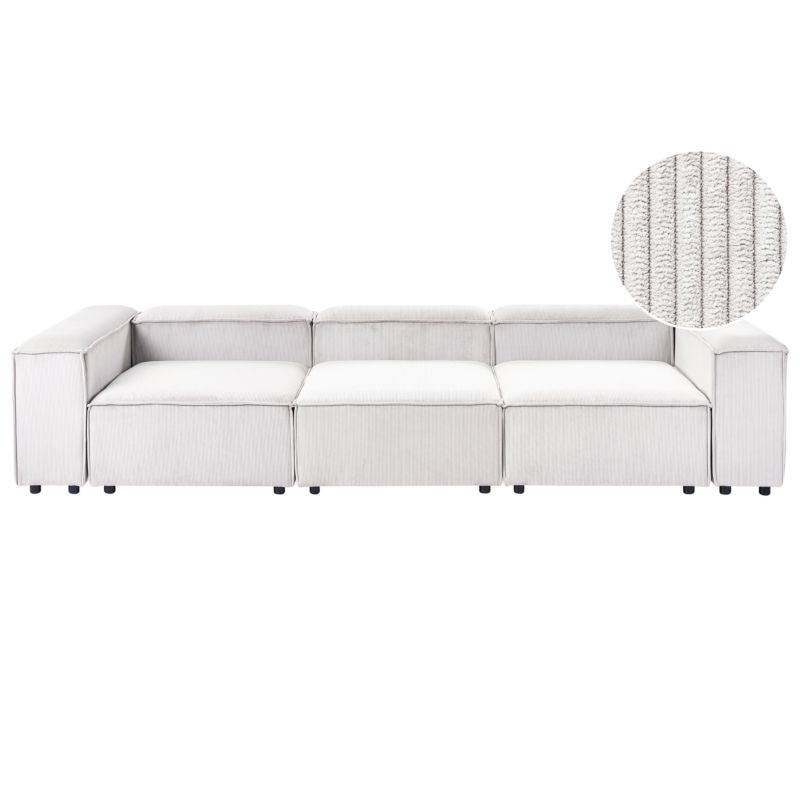Sofa modułowa dla 3 osób Ardal Sztruks Złamana biel 1 kpl
