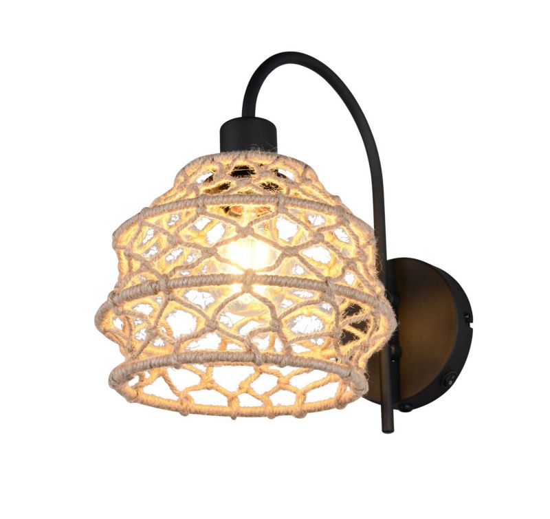 Kinkiet z włącznikiem RL HIVE beżowo-czarny 1xE27x10W IP20 wym:32x20x30,5cm - 1 szt.