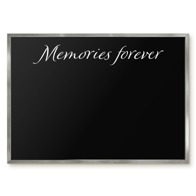 Tablica Magnetyczna Do Salonu Tulup 70x50 cm Memories forever 9 - Srebrna rama Do salonu, sypialni 1 szt.