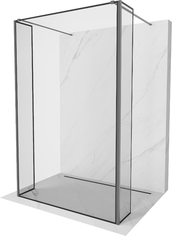 Ścianka prysznicowa Mexen Kioto czarny wzór 110x30x30 cm 800-110-030-222-95-70-030 1 szt.