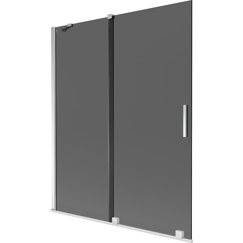 Parawan nawannowy dwuskrzydłowy Mexen Velar grafit 140x150 cm 1 szt.