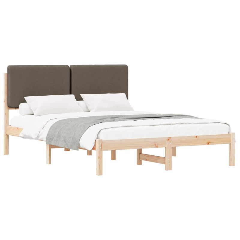 Łóżko Drewniane WaszeMeble 140x200 cm Brązowe WM-877907 1 szt.