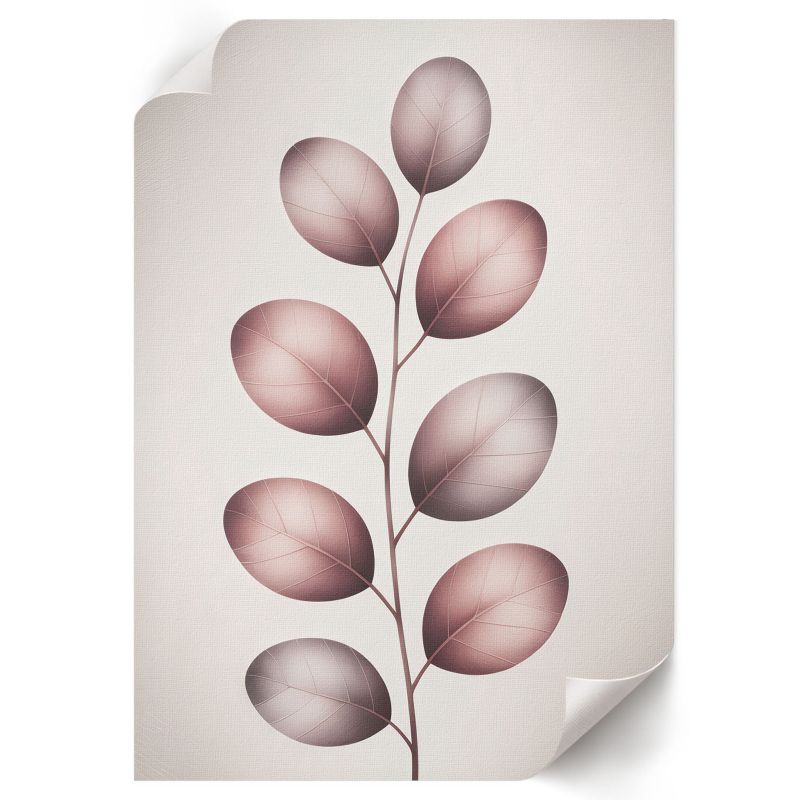 Plakat Do Pokoju Dziecka ArtPrintCave 29,7x42 cm Różowe liście Maria "Vibe" Conti 1 szt.