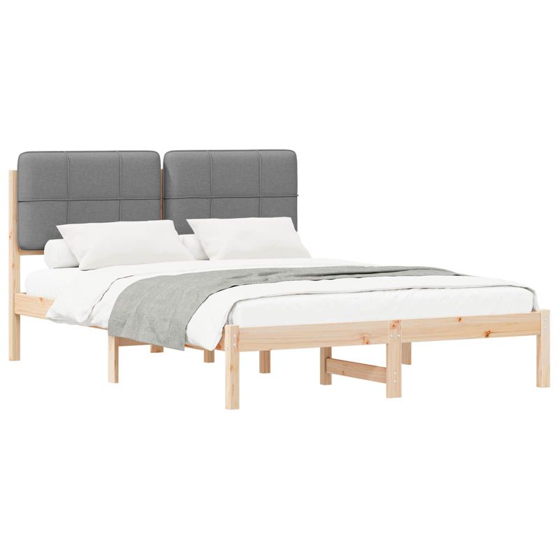 Łóżko Drewniane WaszeMeble 160x200 cm Brązowe WM-877964 1 szt.