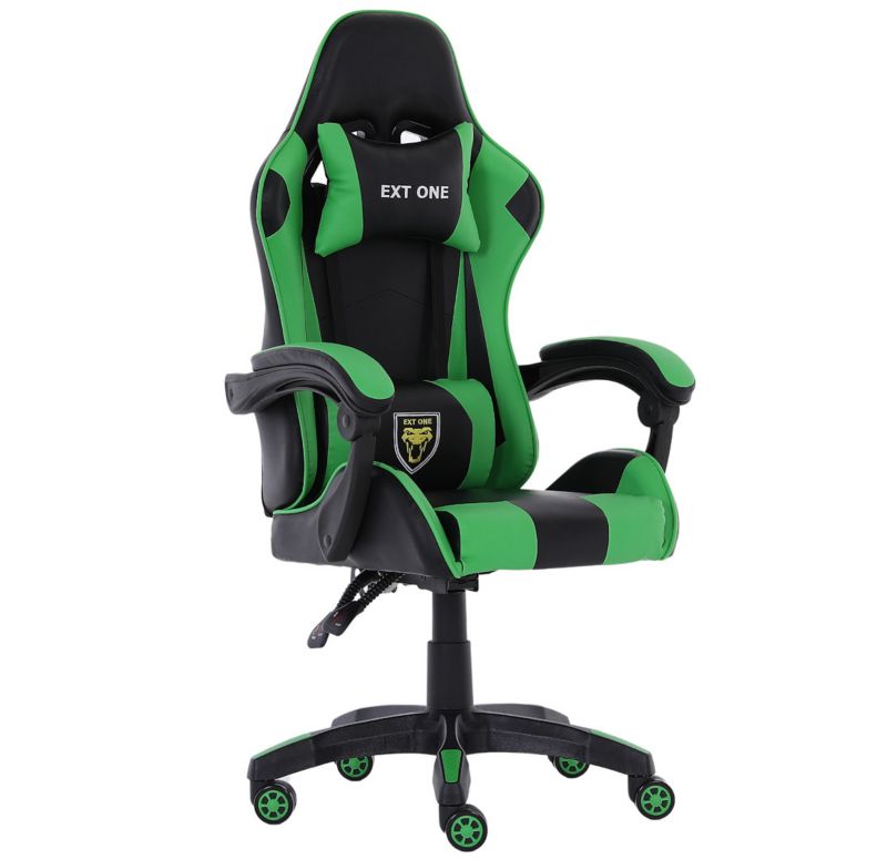Fotel gamingowy Extreme młodzieżowy odchylany ekoskóra EXT ONE Green 1 szt.