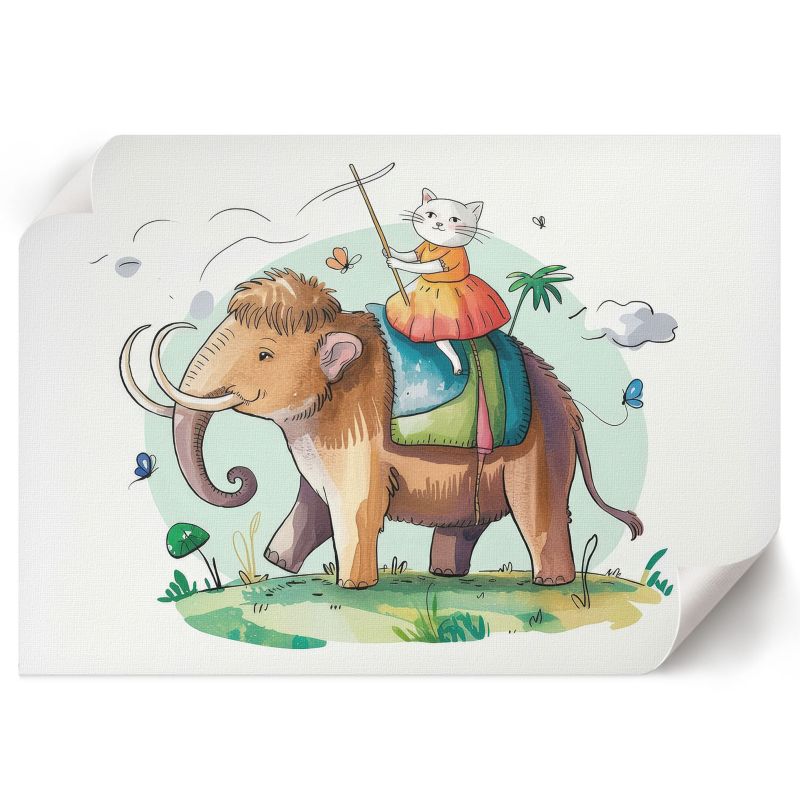 Plakat Do Sypialni ArtPrintCave 59,5x42 cm Jazda na mamucie For Children 1 szt.