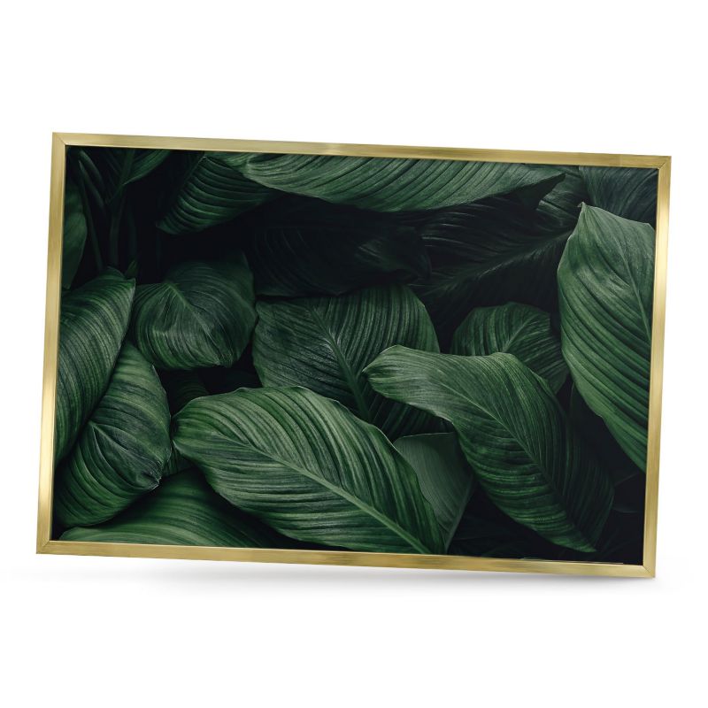 Tablica magnetyczna ozdobna ArtPrintCave 60x40 Zieleń natury w złotej ramie 1szt