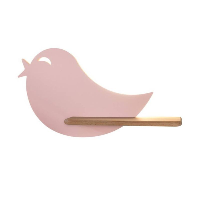Kinkiet ścienny Candellux Bird rożowo-jasne drewno LED 4W 4000K 250lm IP20 wym: 21,5 x 40 x 12 cm - 1 szt.