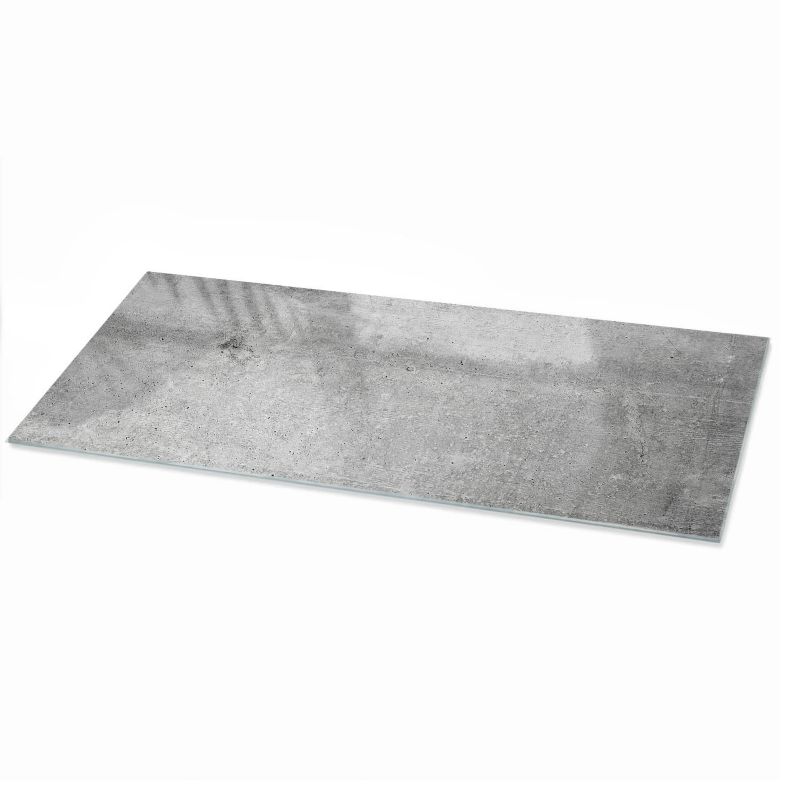 Blat ArtPrintCave 125x50 cm Beton industrialny - Szklany Blat na Stół z Nadrukiem Dekoracyjnym 1 szt.
