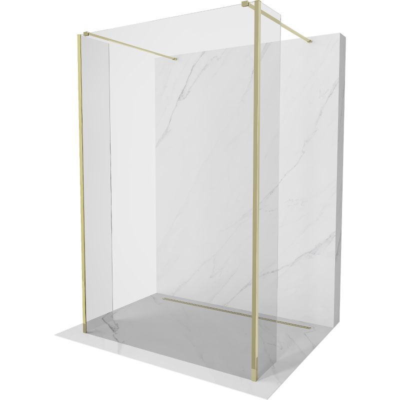 Ścianka prysznicowa Mexen Kioto transparent złoty 155x30 cm 800-155-030-222-50-00-030 1 szt.