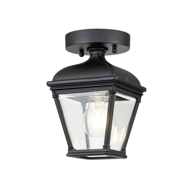 Lampa sufitowa zewnętrzna Elstead Bayview czarna 1 x E27 x 60W IP44 wym: 22,4 x 14,2 x 14,2 cm - 1 szt.
