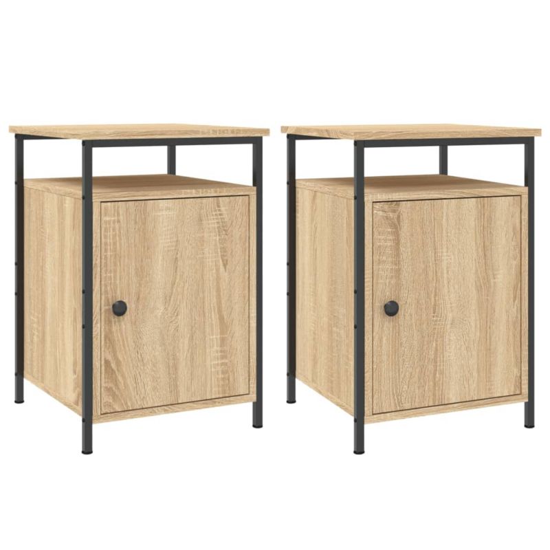 Szafki nocne WaszeMeble dąb sonoma WM-825866 2 szt.