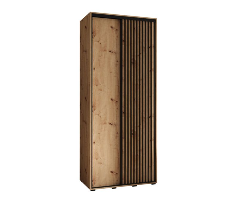 Szafa Abiks Meble przesuwna Garderoba SAPPORO 1 wysoka szer. 100 gł. 45 artisan/artisan 1 szt.