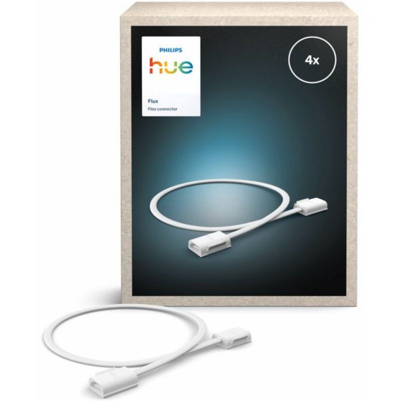 Złączka Elastyczna do Taśmy LED Philips HUE Biała 50cm 4 szt.