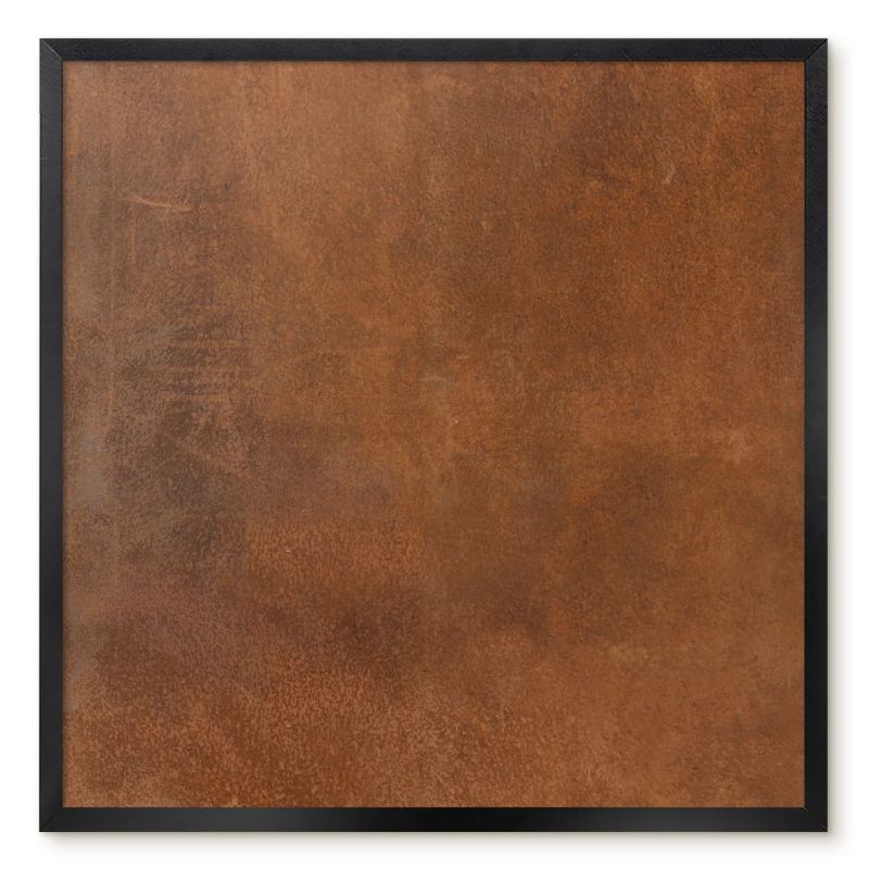 Tablica Magnetyczna Do Biura Tulup 50x50 cm Brązowa tekstura - Czarna rama Do salonu, sypialni 1 szt.