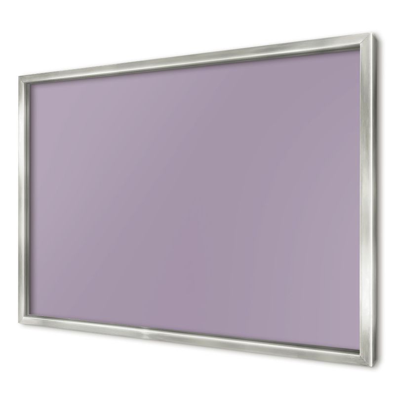 Dekoracyjna tablica magnetyczna Wallfluent 60x40 Liliowy fiolet w srebrnej ramie 1szt