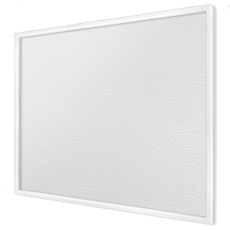 Ozdobna tablica magnetyczna Wallfluent 80x60 Biała tekstura w białej ramie 1szt