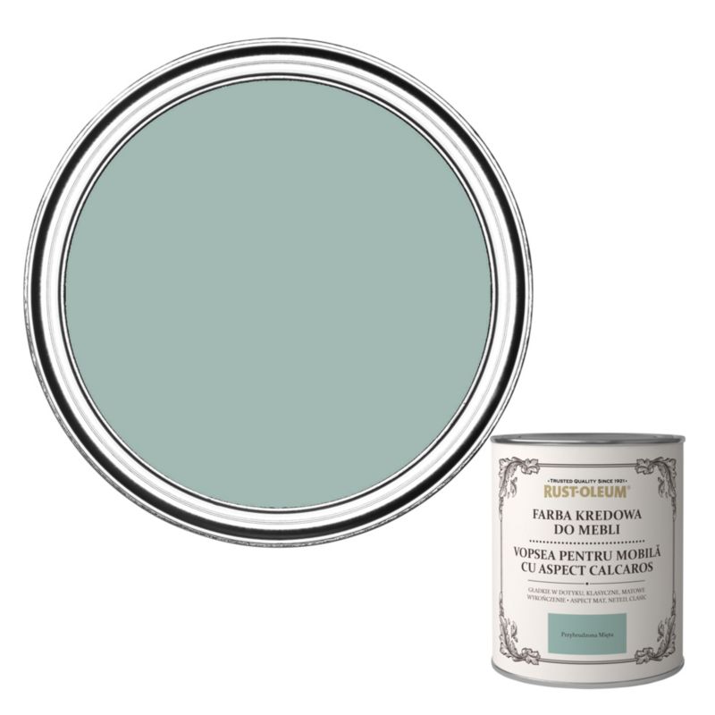 Farba kredowa do mebli Rust-Oleum przybrudzona mięta 0,75 l