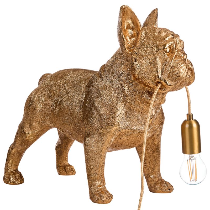 Lampa stołowa Pies Baxter Złoty 1 szt.