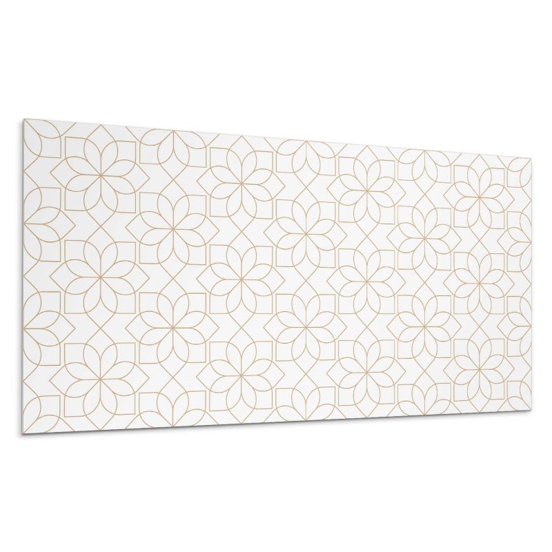 Panele samoprzylepne Wallfluent 60x30 cm Wzór kwiatów w geometrycznych kształtach 6 szt.