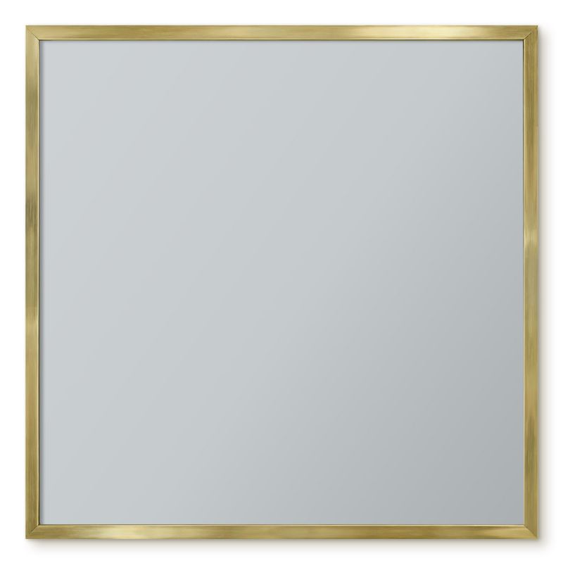 Tablica Magnetyczna Na Magnesy Tulup 50x50 cm Jasna szarość - Złota rama Do salonu, biura 1 szt.