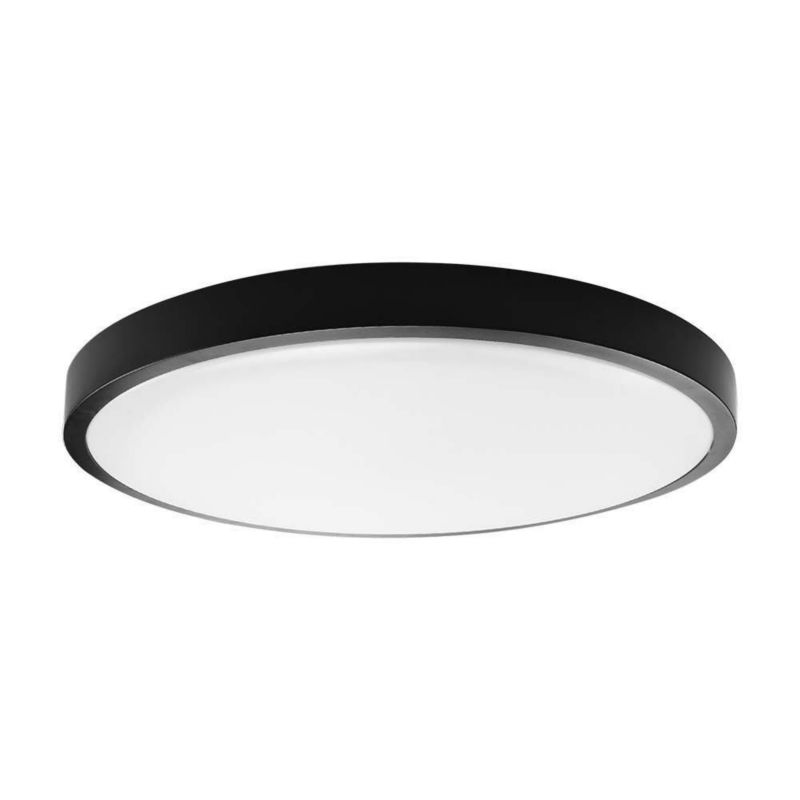 Plafon sufitowy V-TAC czarno-biały LED 18W 3000K 1830lm okrągły IP44 wym: 6,3 x 25 x 25 cm tworzywo sztuczne - 1 szt.