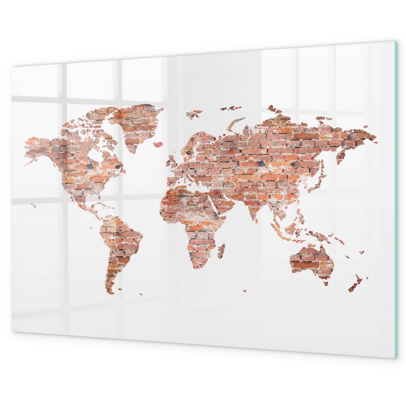 Tablica Magnetyczna Suchościeralna Tulup 90x60 cm Stara mapa z cegły Na zdjęcia i notatk Czarny marker 1 kpl