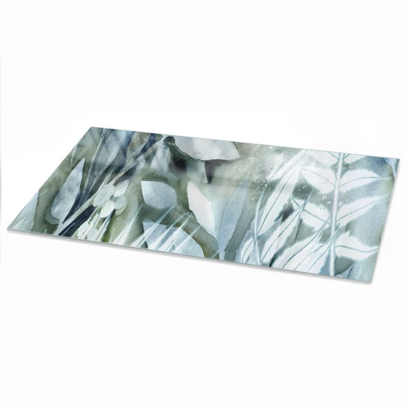 Blat Na Stolik ArtPrintCave 120x60 cm Zielone liście - Hartowany Blat Szklany Ochronny 1 szt.
