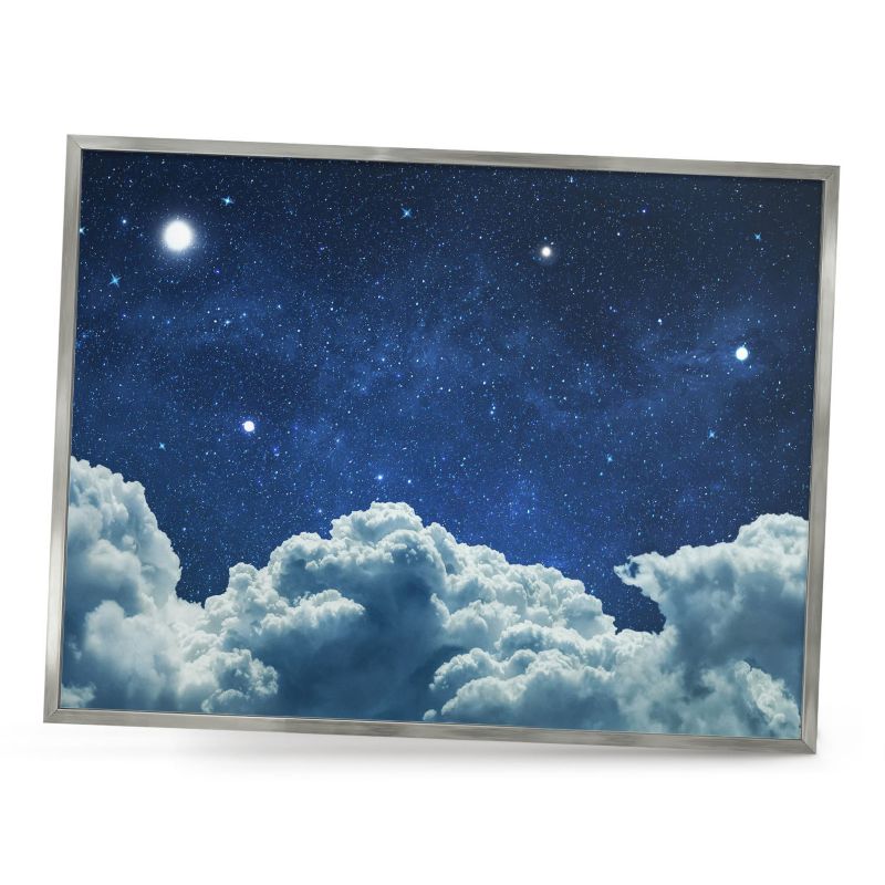 Ozdobna tablica na magnesy ArtPrintCave 80x60 Kosmiczna noc w srebrnej ramie 1szt