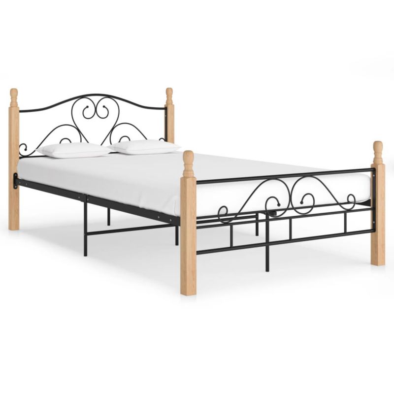 Łóżko metalowe WaszeMeble 120x200 cm czarna WM-324941 1 szt.