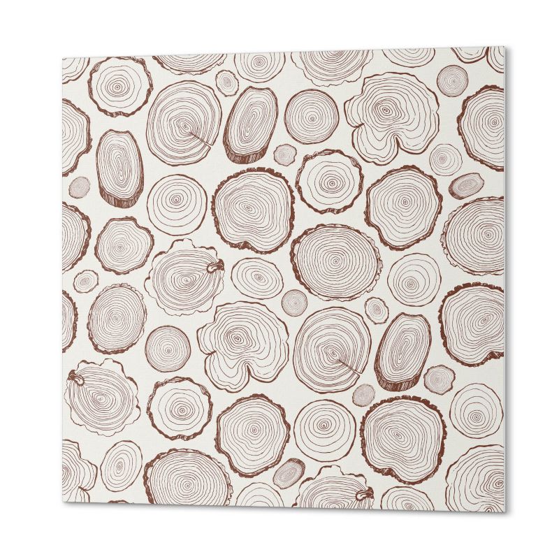 Płytki Winylowe ArtPrintCave 50x50 cm Wzory pni drzew w tle 4 szt.