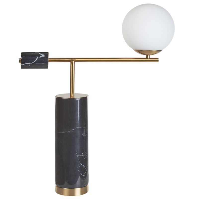 Lampa stołowa Hondo Kamień Czarny 1 szt.