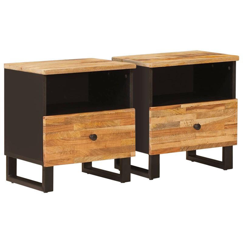 Szafki nocne WaszeMeble drewniane brązowe WM-4018303 2 szt.