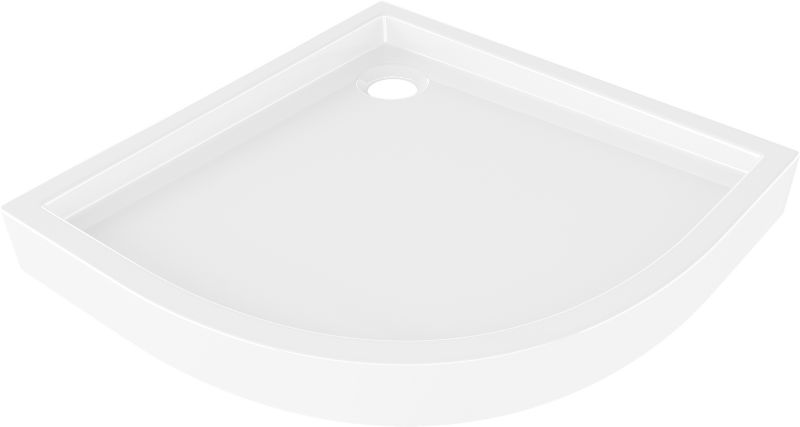 Brodzik półokrągły Mexen Flow+ biały 80x80 cm 1 szt.