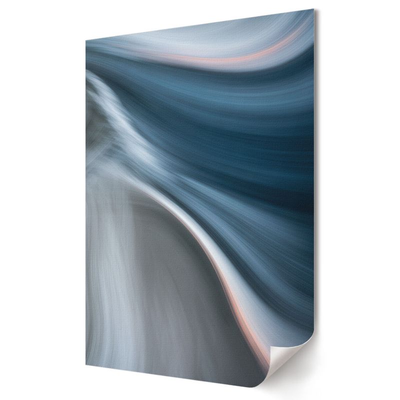Plakat canvas Wallfluent Format A4 Fale niebieskie Artysta Clara "Bloom" Weiss 1 szt.