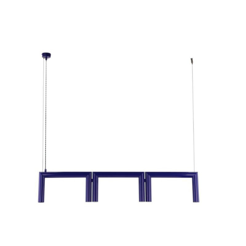 Lampa wisząca ILUMI Niako kobaltowy GU10 6 źródła światła wariant 3 wys. 170 cm 1 szt.