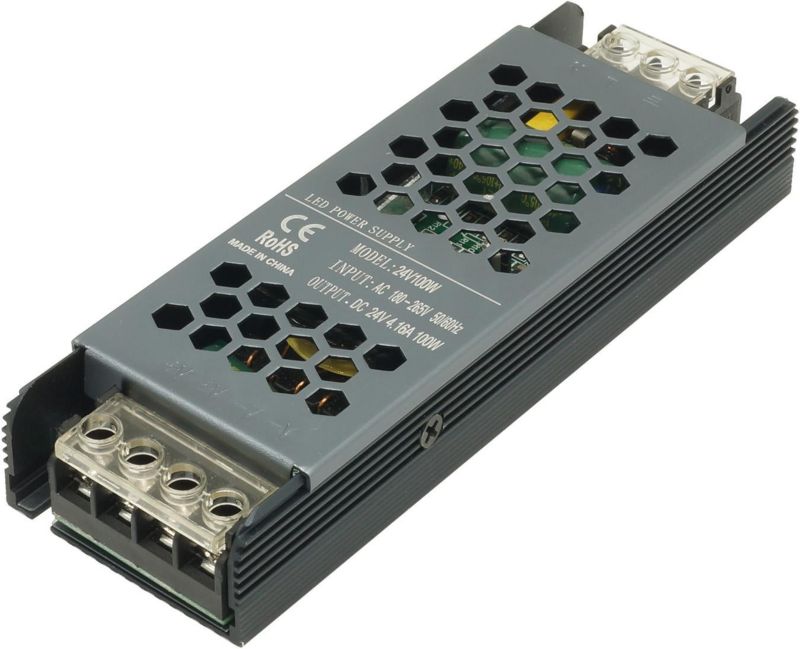 Zasilacz transformator do LED IdeaLED moc 100W output 24V DC stałoprądowy IP20 - 1 szt