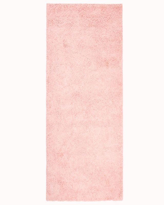 Chodnik do przedpokoju, korytarza 70x300cm Unito Rosa Mazovia - Shaggy, puszysty, wysokie runo, różowy, 1szt.