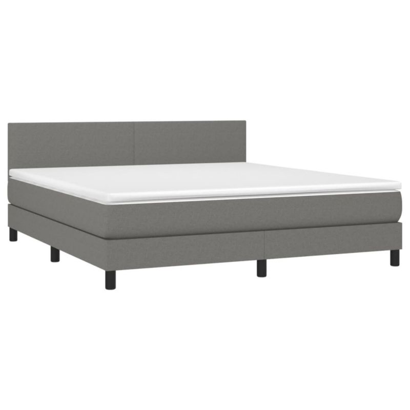 Łóżko kontynentalne WaszeMeble 160x200 cm ciemnoszara WM-3133006 1 szt.