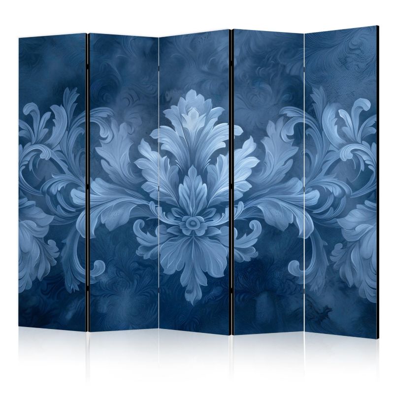 Parawan Muralo Akustyczny Ornament W Błękitnych Kolorach Abstrakcja 225x172cm 1 szt.