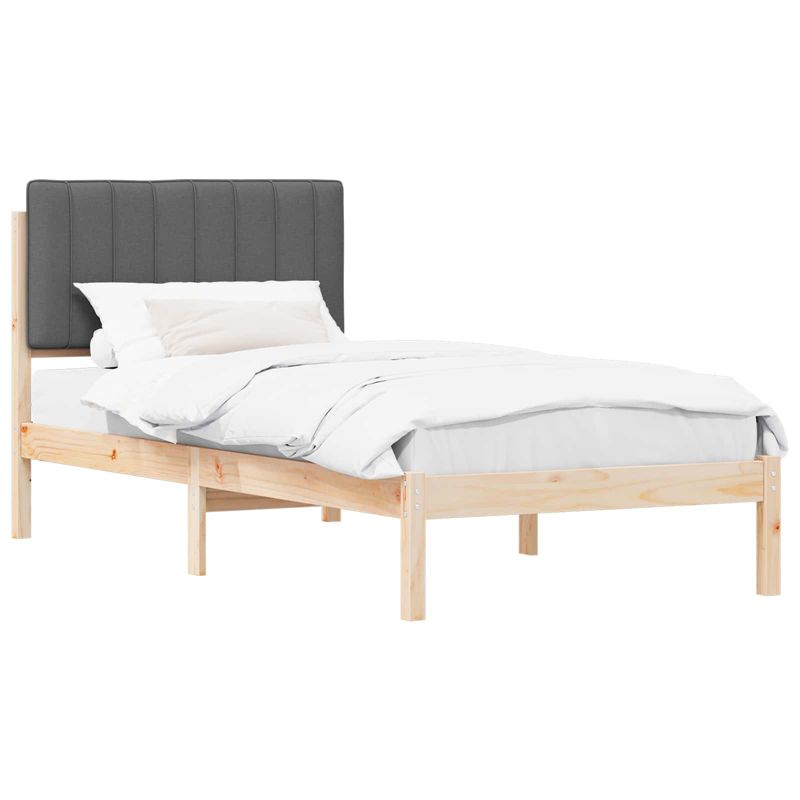 Łóżko Drewniane WaszeMeble 90x200 cm Brązowe WM-878075 1 szt.