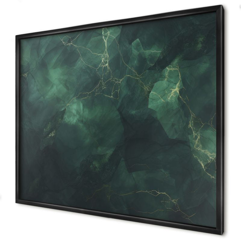 Magnetyczna tablica ozdobna Wallfluent 80x60 Zielona głębia w czarnej ramie 1szt
