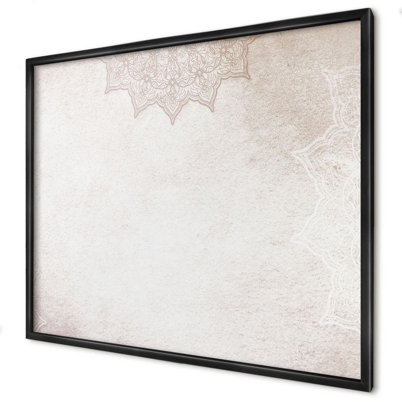 Ozdobna tablica magnetyczna Wallfluent 80x60 Etniczne wzory w czarnej ramie 1szt