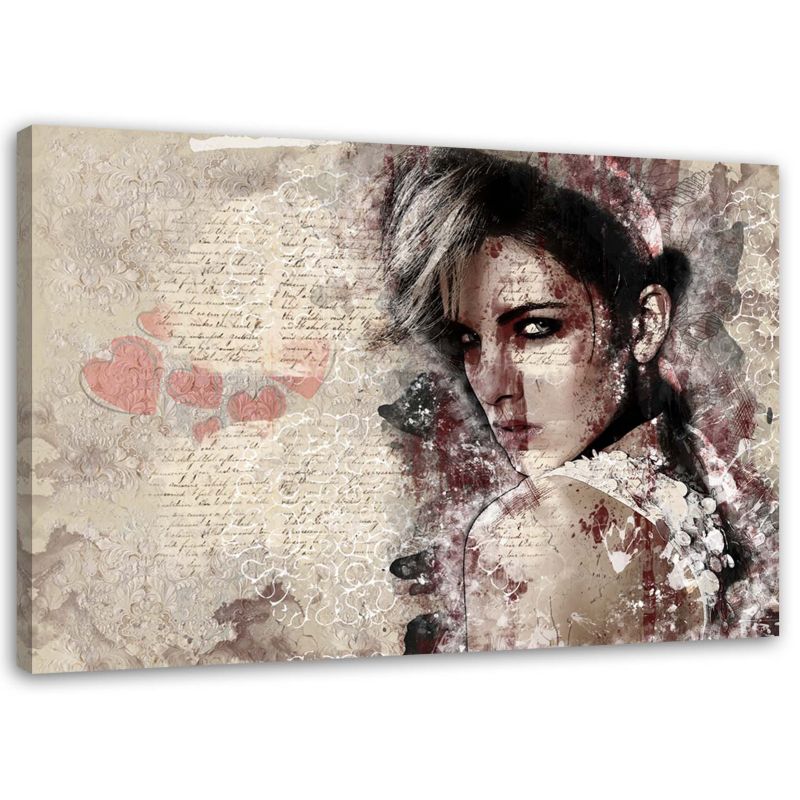 Obraz na płótnie Feeby Piękna kobieta - abstrakcja 30x20cm 1szt