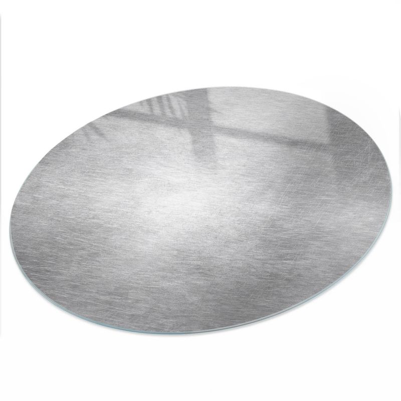 Blat ArtPrintCave fi70 cm Metalowy blask - Szklany Blat na Stół z Nadrukiem Dekoracyjnym 1 szt.