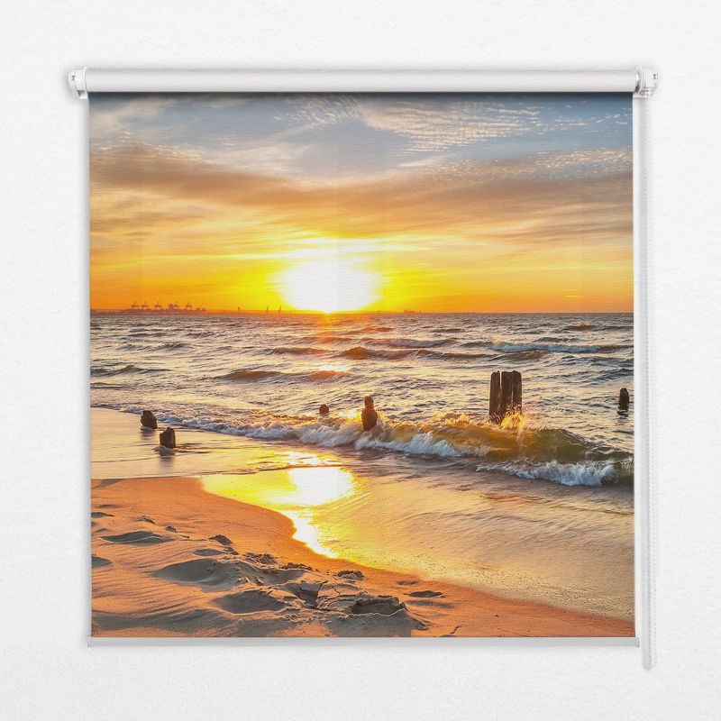 Roleta Z Nadrukiem Tulup 60x140 cm Zachód Słońca Montaż do ściany/sufitu 1 szt.