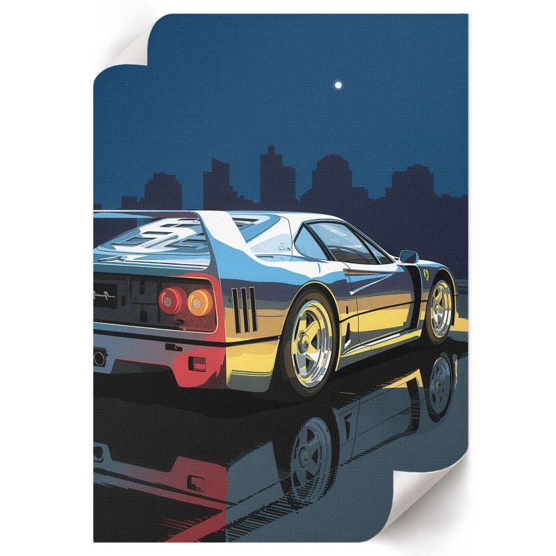 Plakat Do Sypialni ArtPrintCave 42x59,5 cm Motoryzacja noc Veil 21 1 szt.