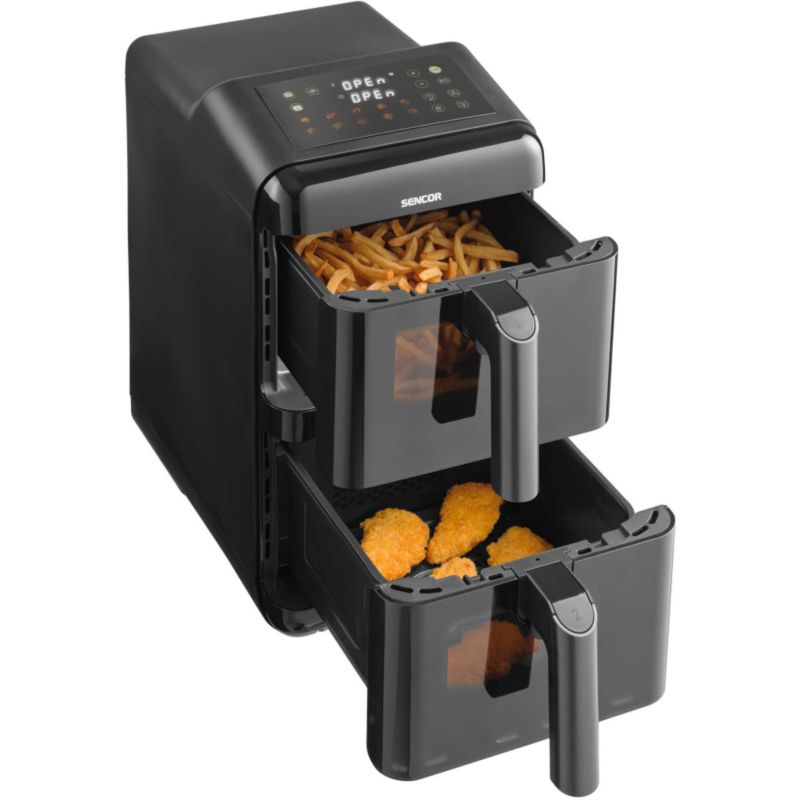 Frytkownica Beztłuszczowa Sencor SFR 1250BK Airfryer 2X5,8L 10 Programów 1szt